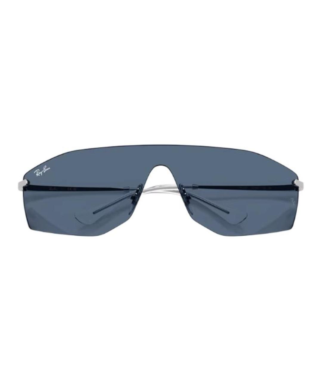 RAY BAN Серебряные металлические солнцезащитные очки, фото 3