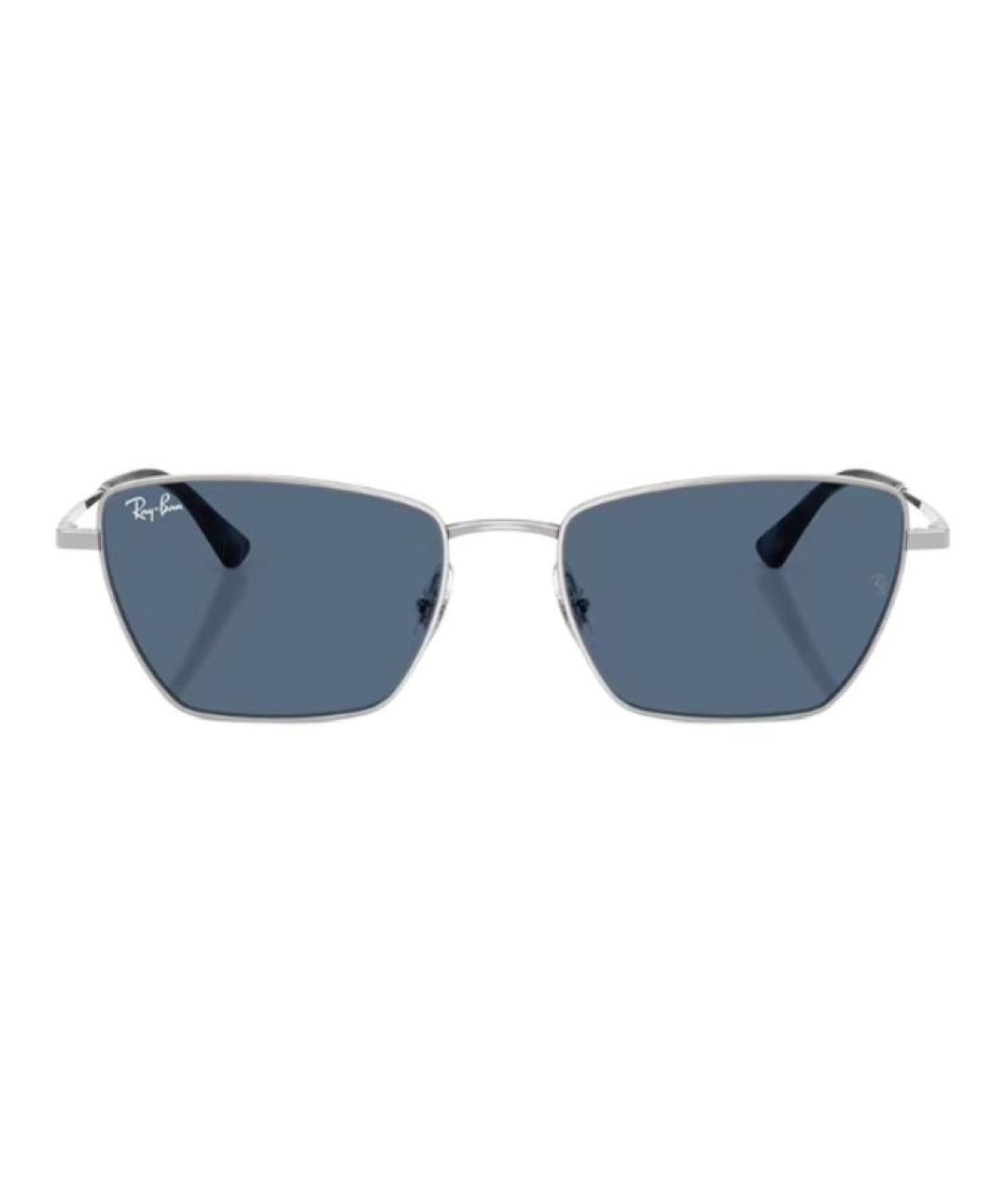RAY BAN Серебряные металлические солнцезащитные очки, фото 2
