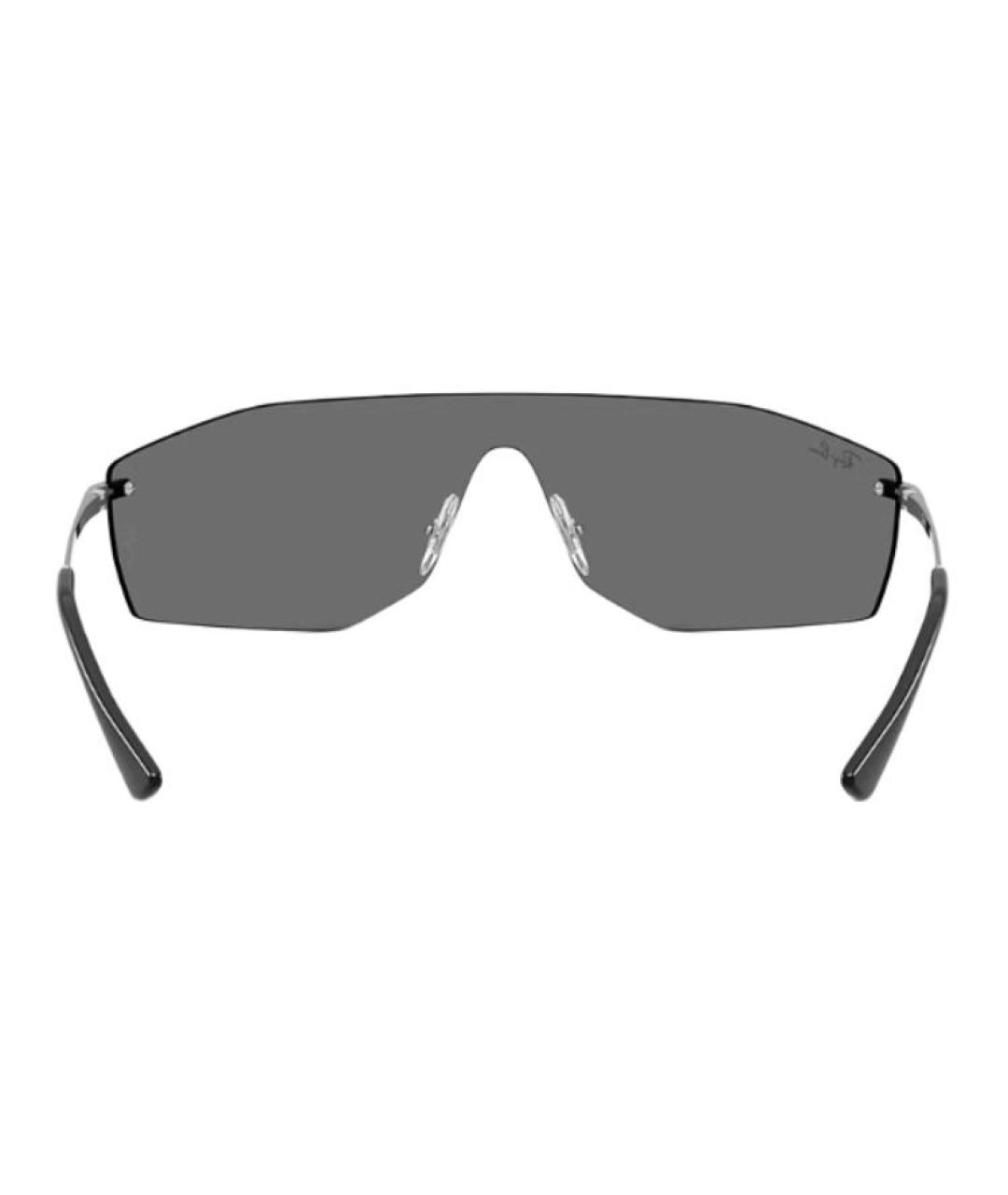 RAY BAN Серебряные металлические солнцезащитные очки, фото 4