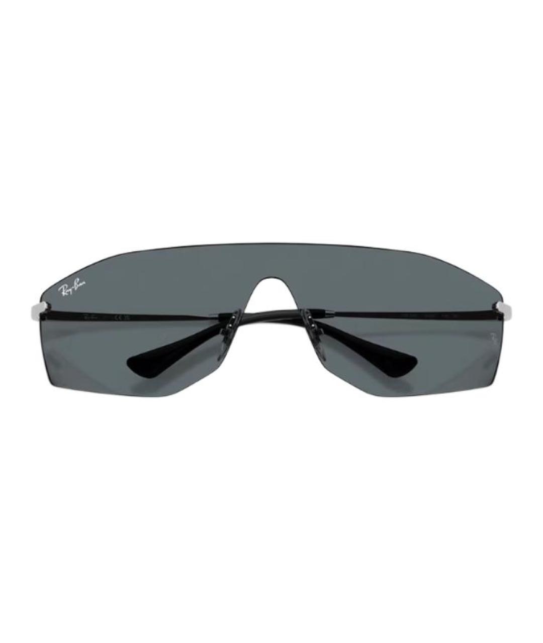RAY BAN Серебряные металлические солнцезащитные очки, фото 3