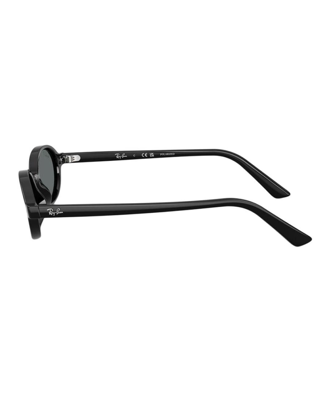 RAY BAN Черные пластиковые солнцезащитные очки, фото 2