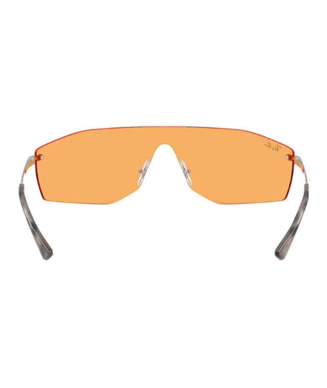 RAY BAN Серебряные металлические солнцезащитные очки, фото 4