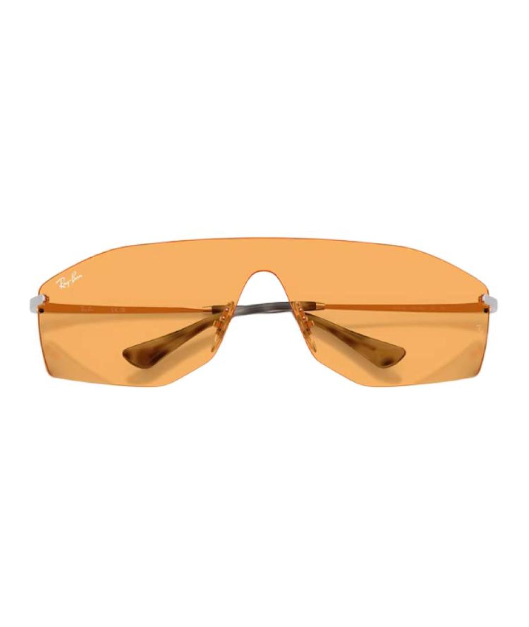 RAY BAN Серебряные металлические солнцезащитные очки, фото 3
