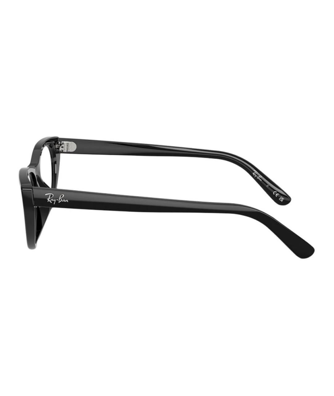 RAY BAN Черные пластиковые солнцезащитные очки, фото 3