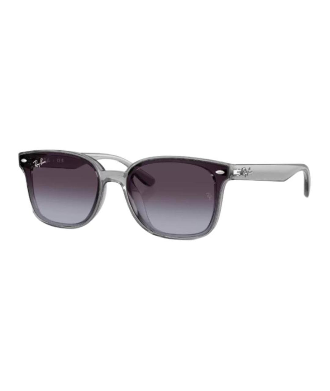 RAY BAN Серые пластиковые солнцезащитные очки, фото 1
