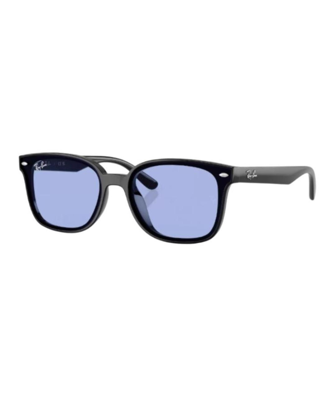 RAY BAN Черные пластиковые солнцезащитные очки, фото 1