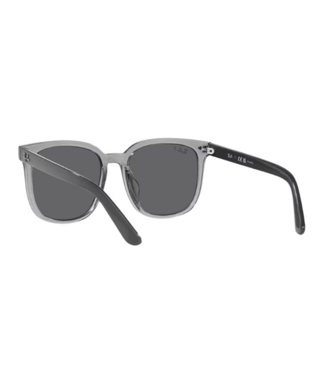 RAY BAN Серые пластиковые солнцезащитные очки, фото 4
