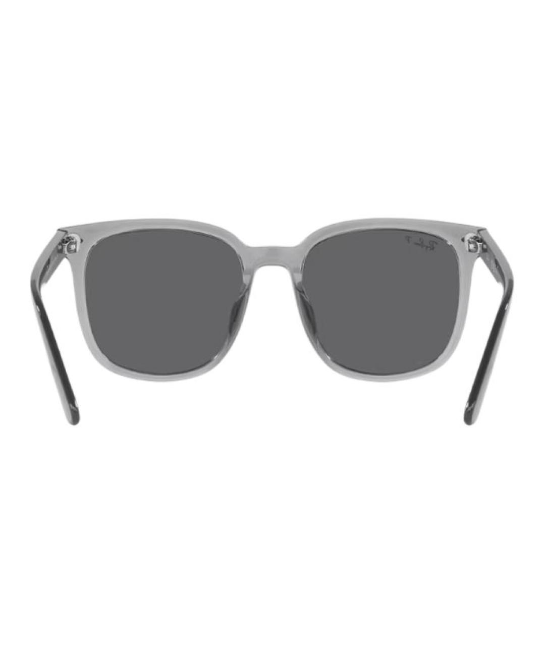 RAY BAN Серые пластиковые солнцезащитные очки, фото 3