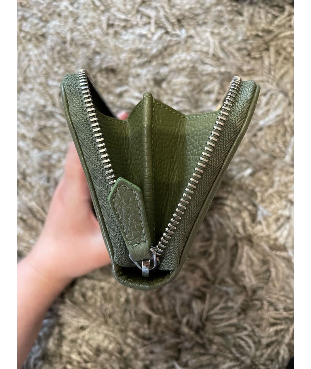 PHILIPP PLEIN Хаки кожаный кошелек, фото 6