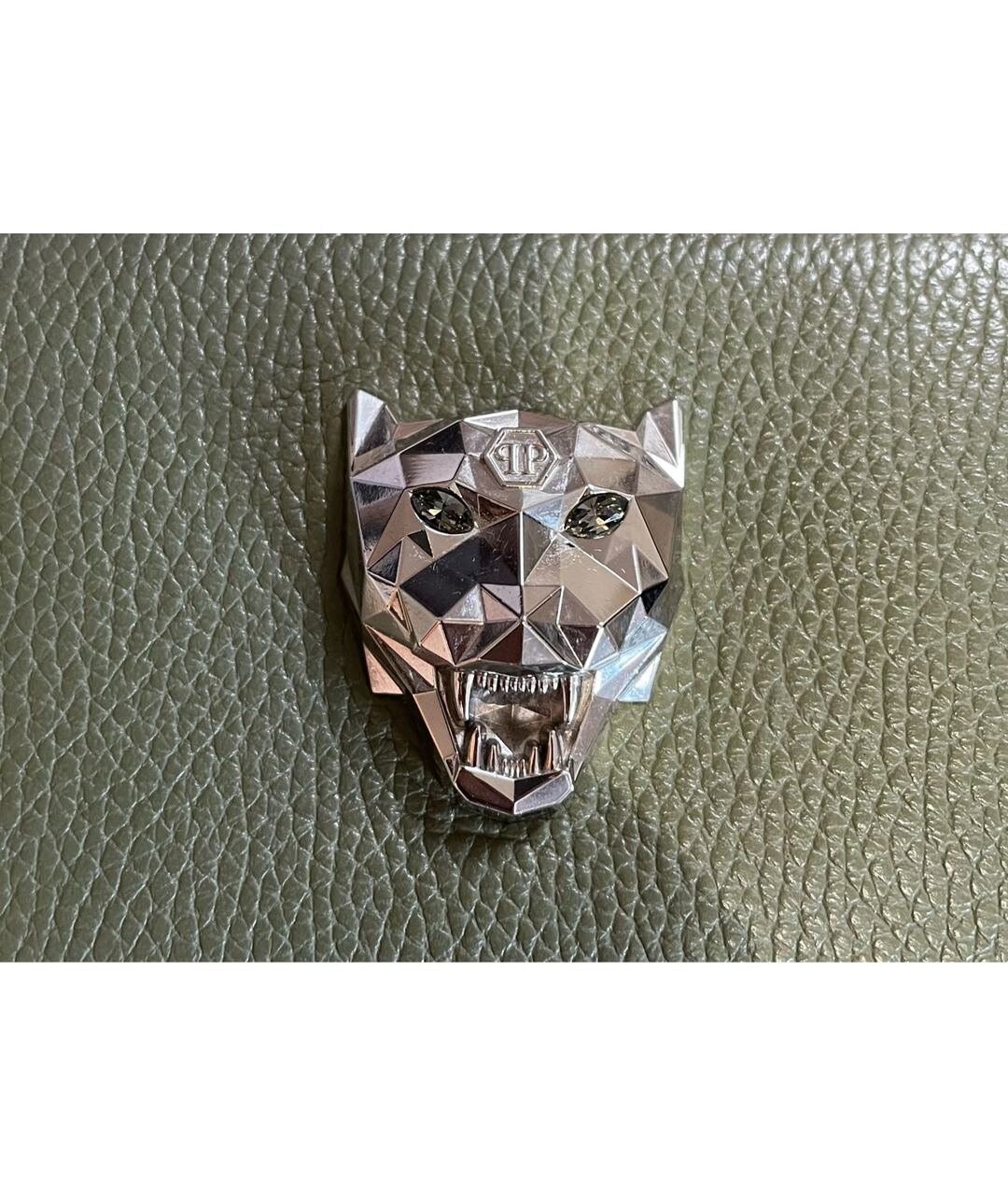 PHILIPP PLEIN Хаки кожаный кошелек, фото 7