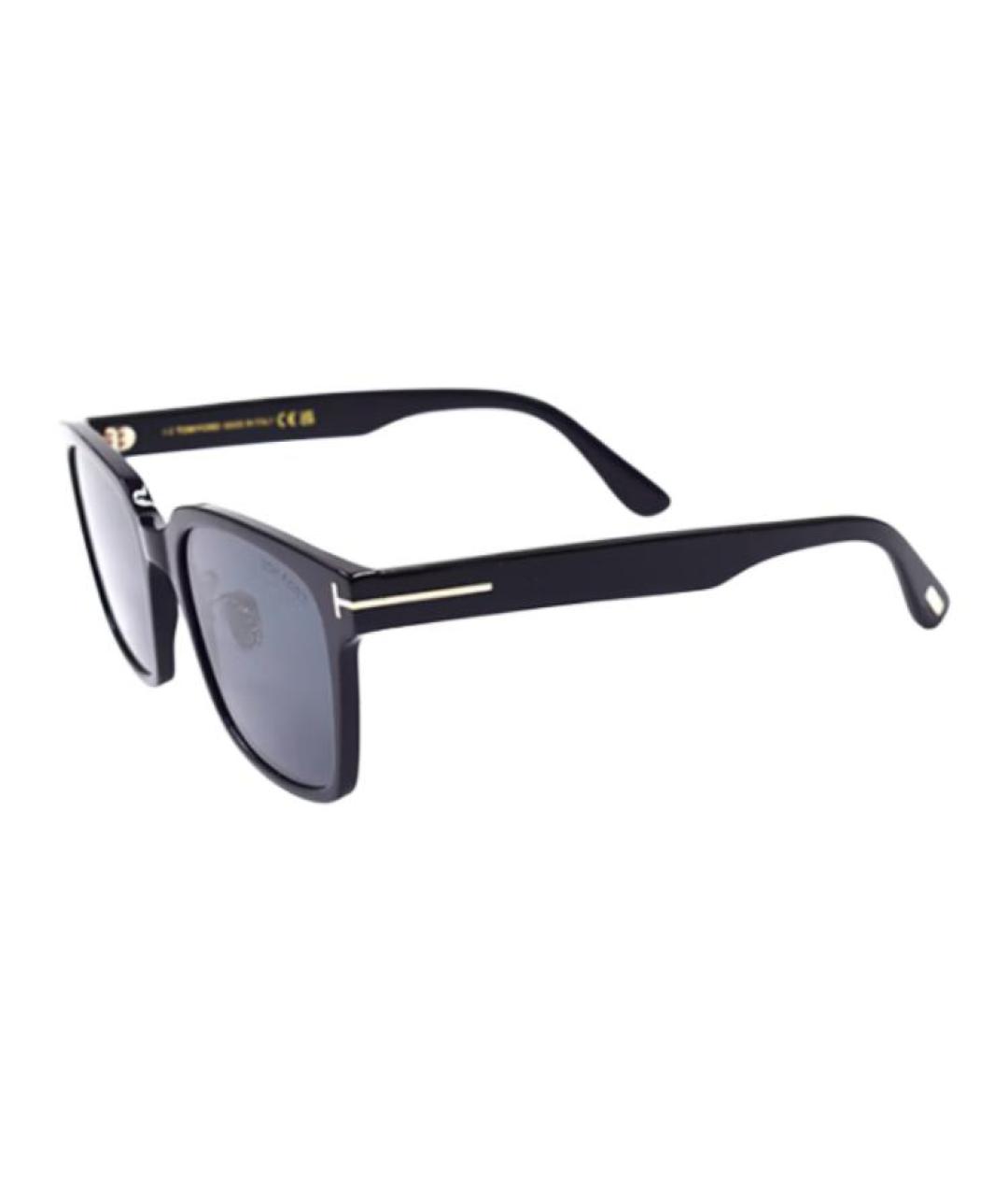 TOM FORD Черные пластиковые солнцезащитные очки, фото 4
