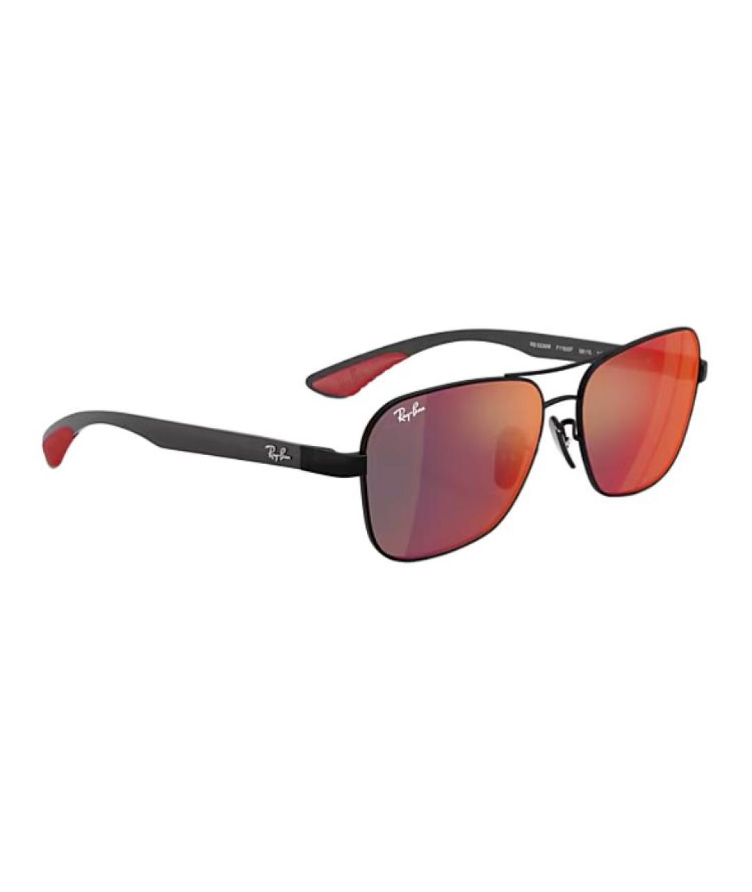 RAY BAN Черные металлические солнцезащитные очки, фото 4