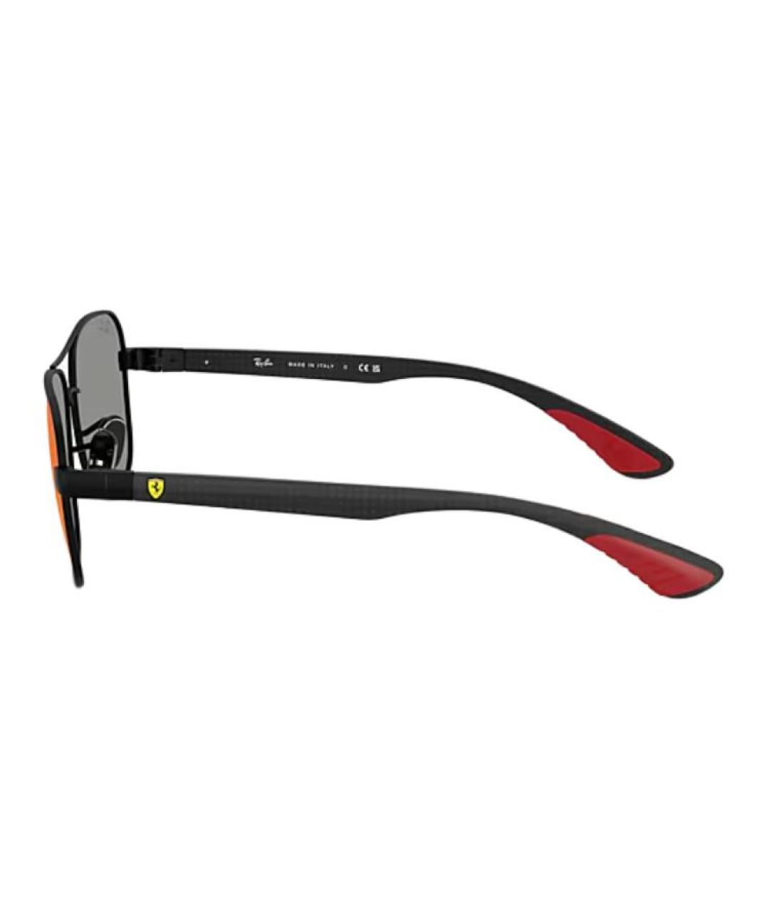 RAY BAN Черные металлические солнцезащитные очки, фото 3