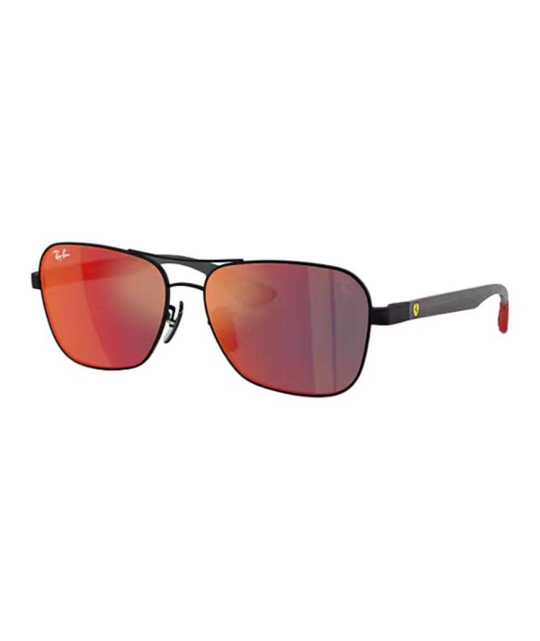 RAY BAN Черные металлические солнцезащитные очки, фото 1