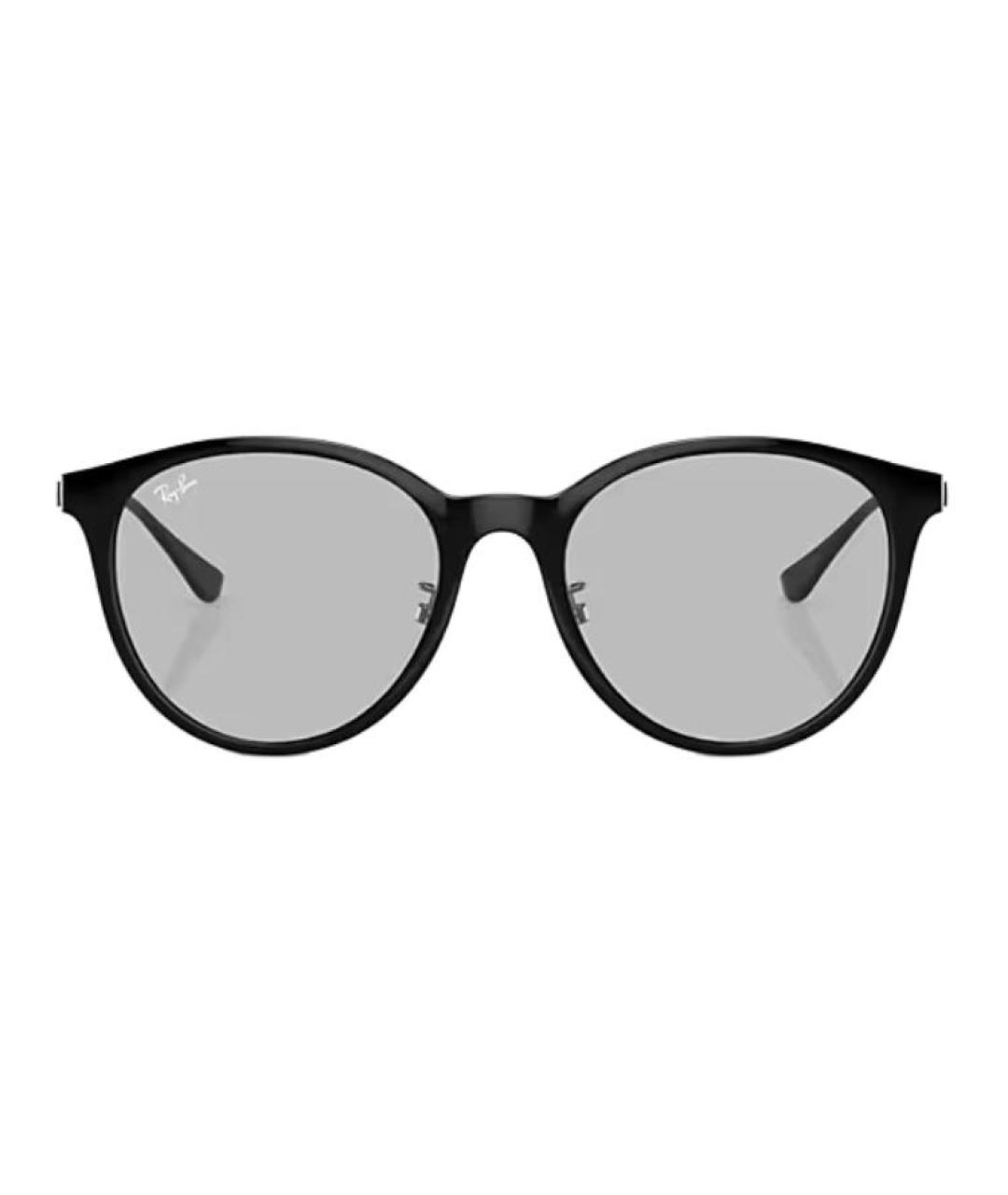 RAY BAN Черные пластиковые солнцезащитные очки, фото 2