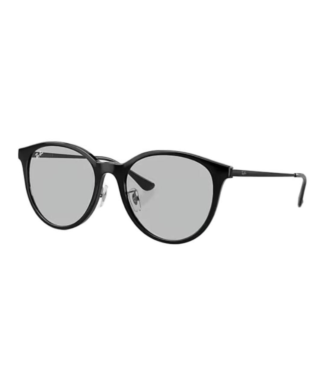RAY BAN Черные пластиковые солнцезащитные очки, фото 1