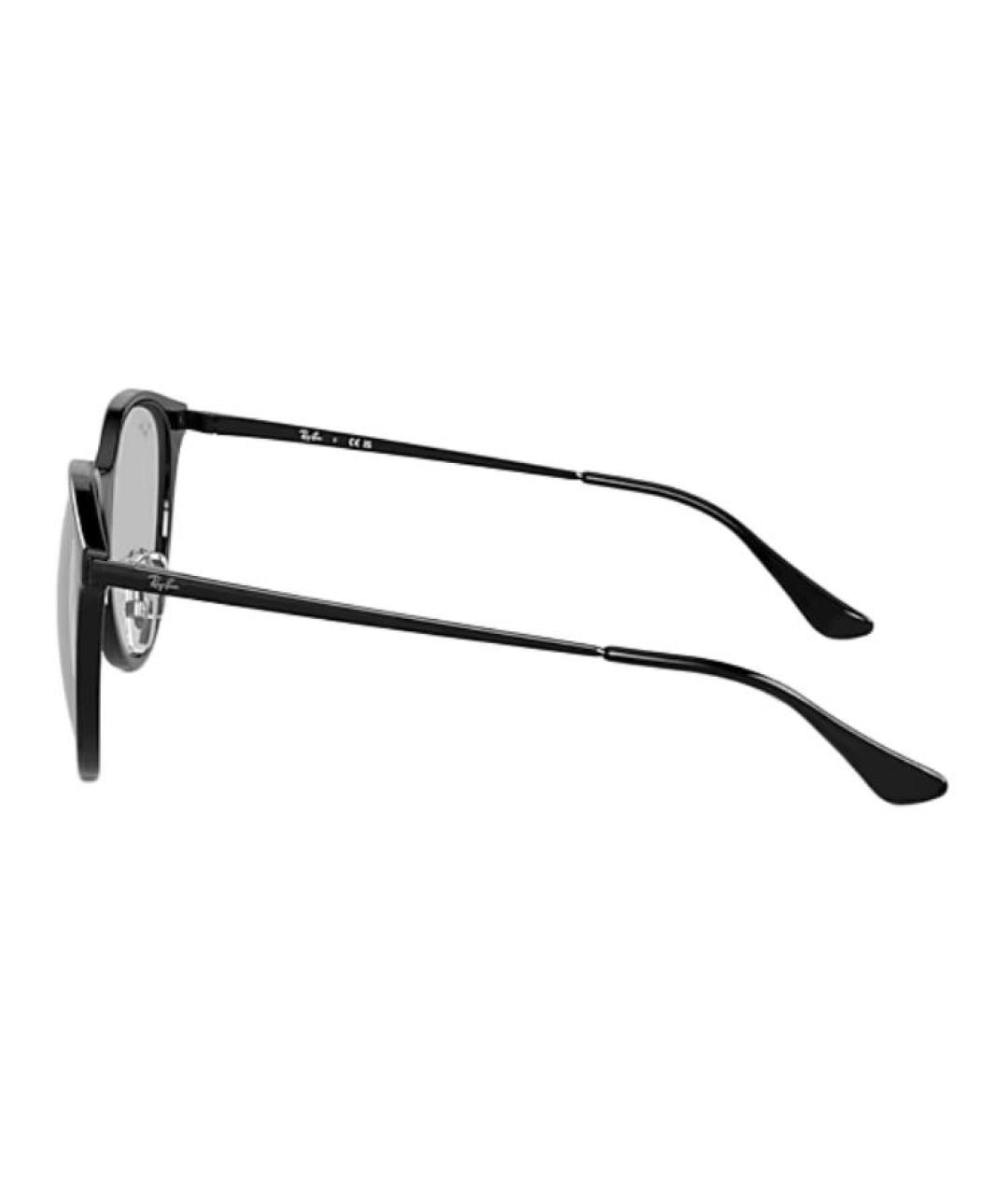 RAY BAN Черные пластиковые солнцезащитные очки, фото 5