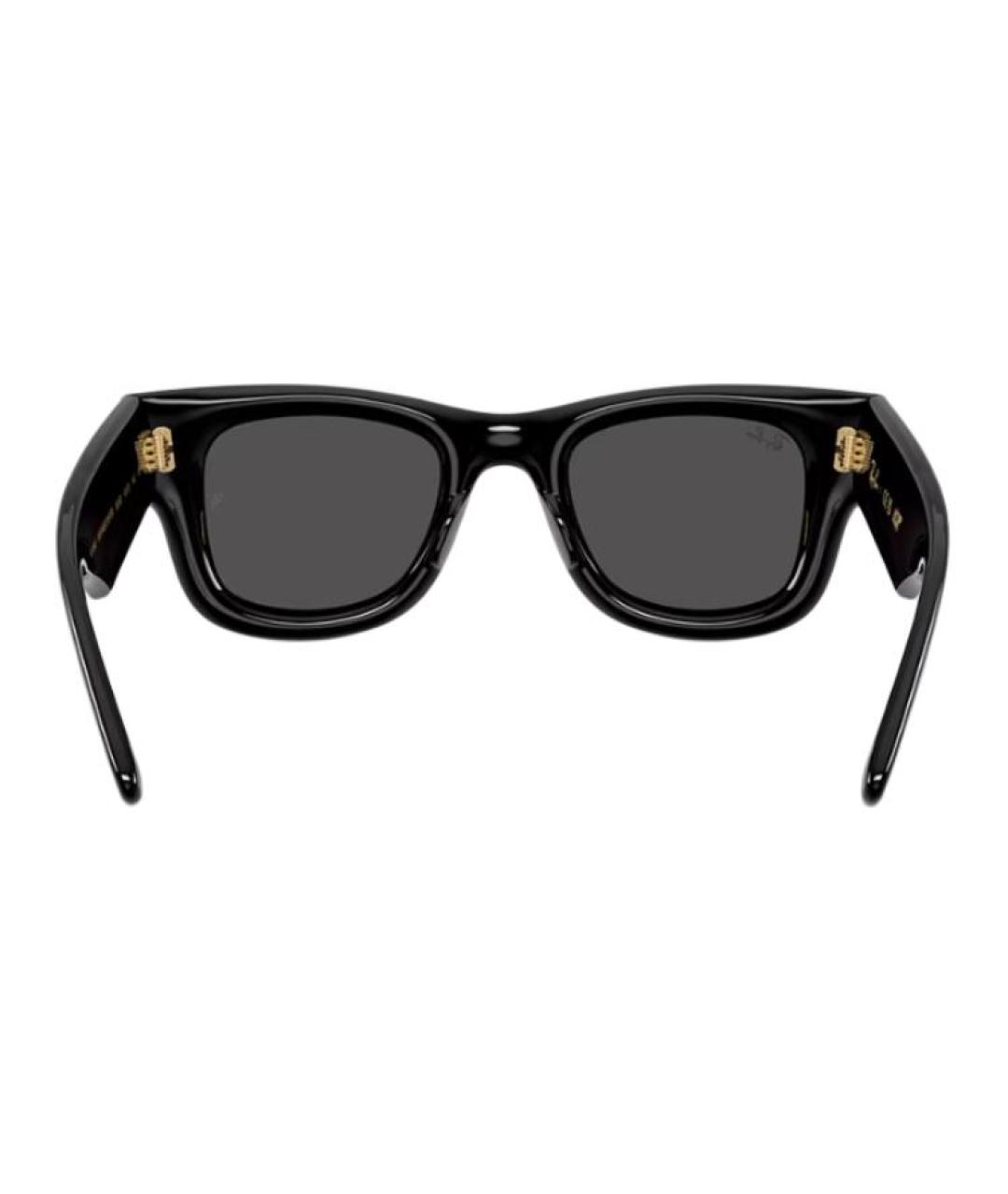 RAY BAN Черные пластиковые солнцезащитные очки, фото 5