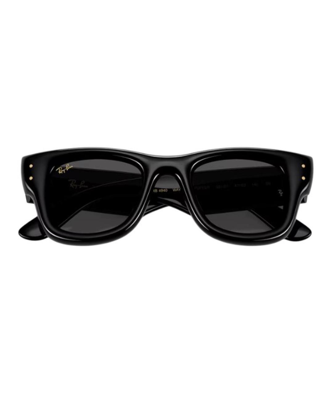 RAY BAN Черные пластиковые солнцезащитные очки, фото 3