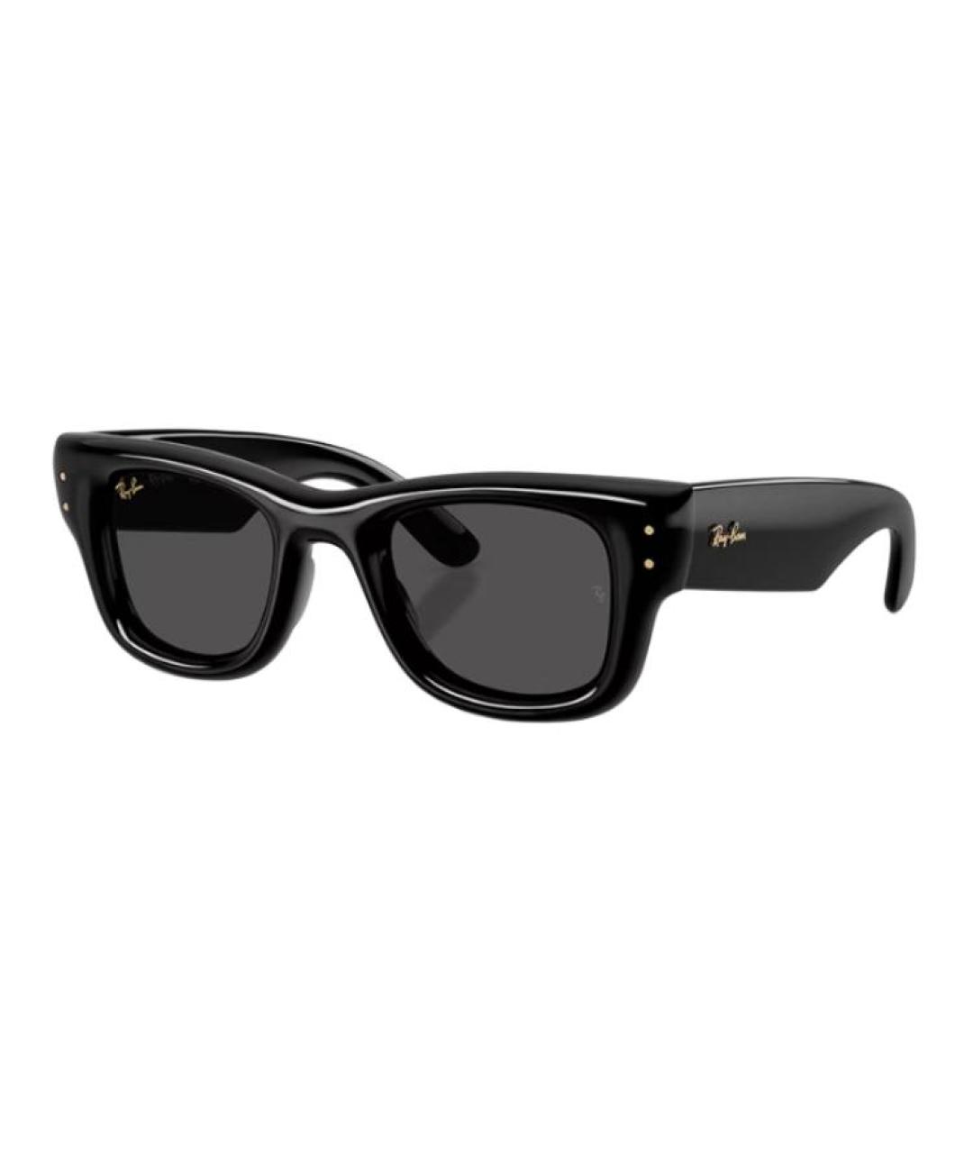 RAY BAN Черные пластиковые солнцезащитные очки, фото 1