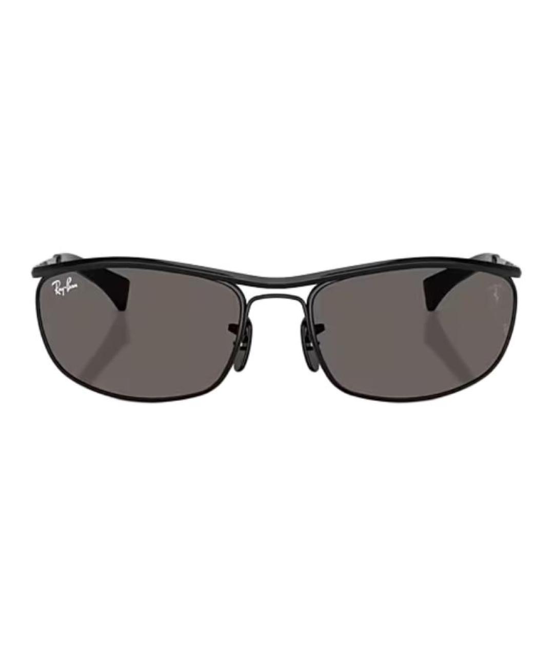 RAY BAN Черные металлические солнцезащитные очки, фото 2