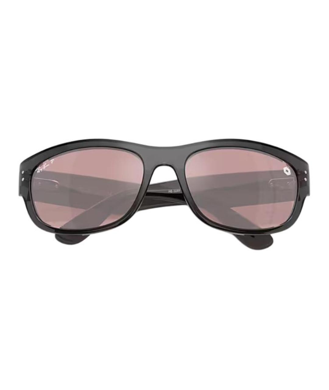 RAY BAN Черные пластиковые солнцезащитные очки, фото 5