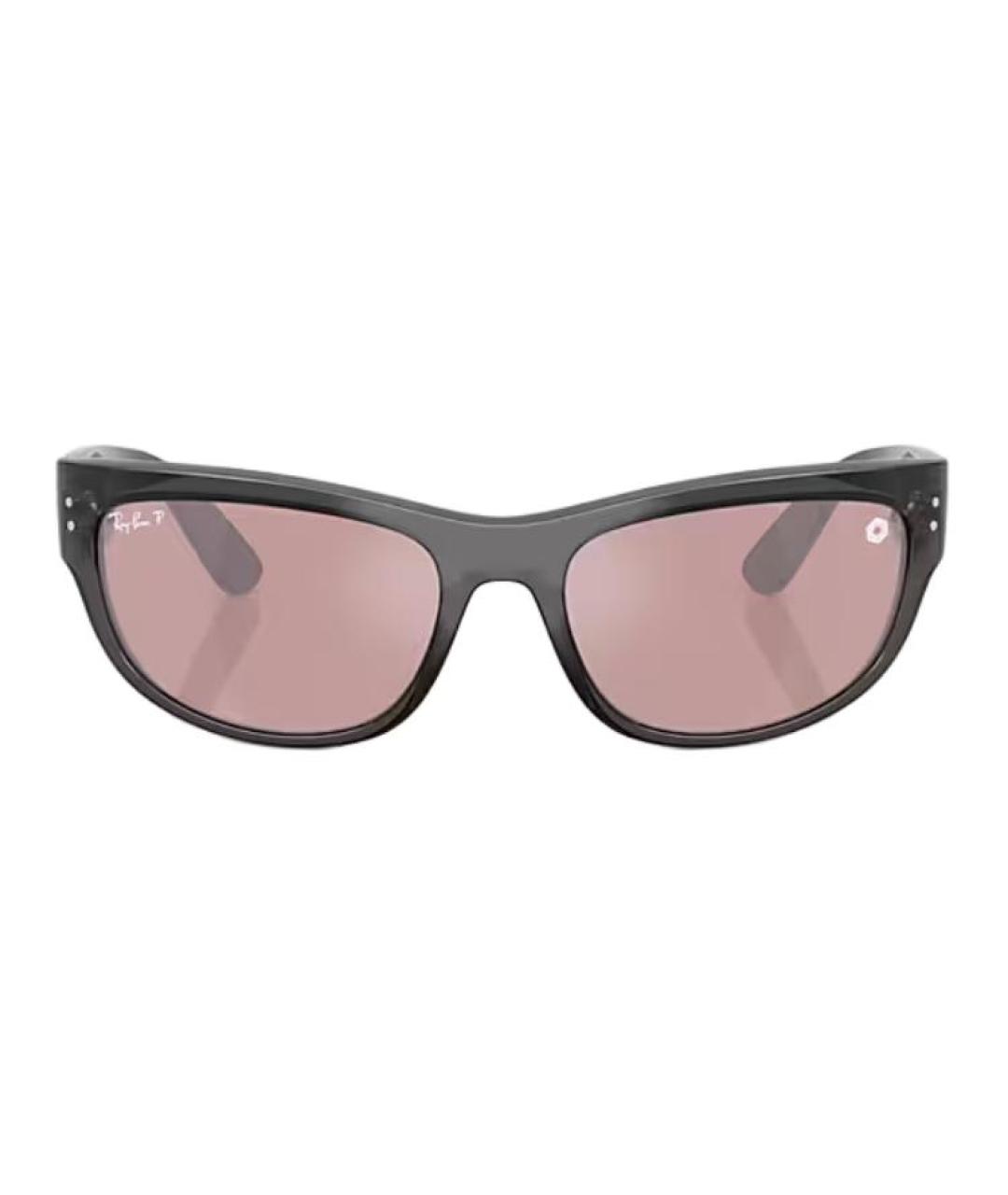 RAY BAN Черные пластиковые солнцезащитные очки, фото 2