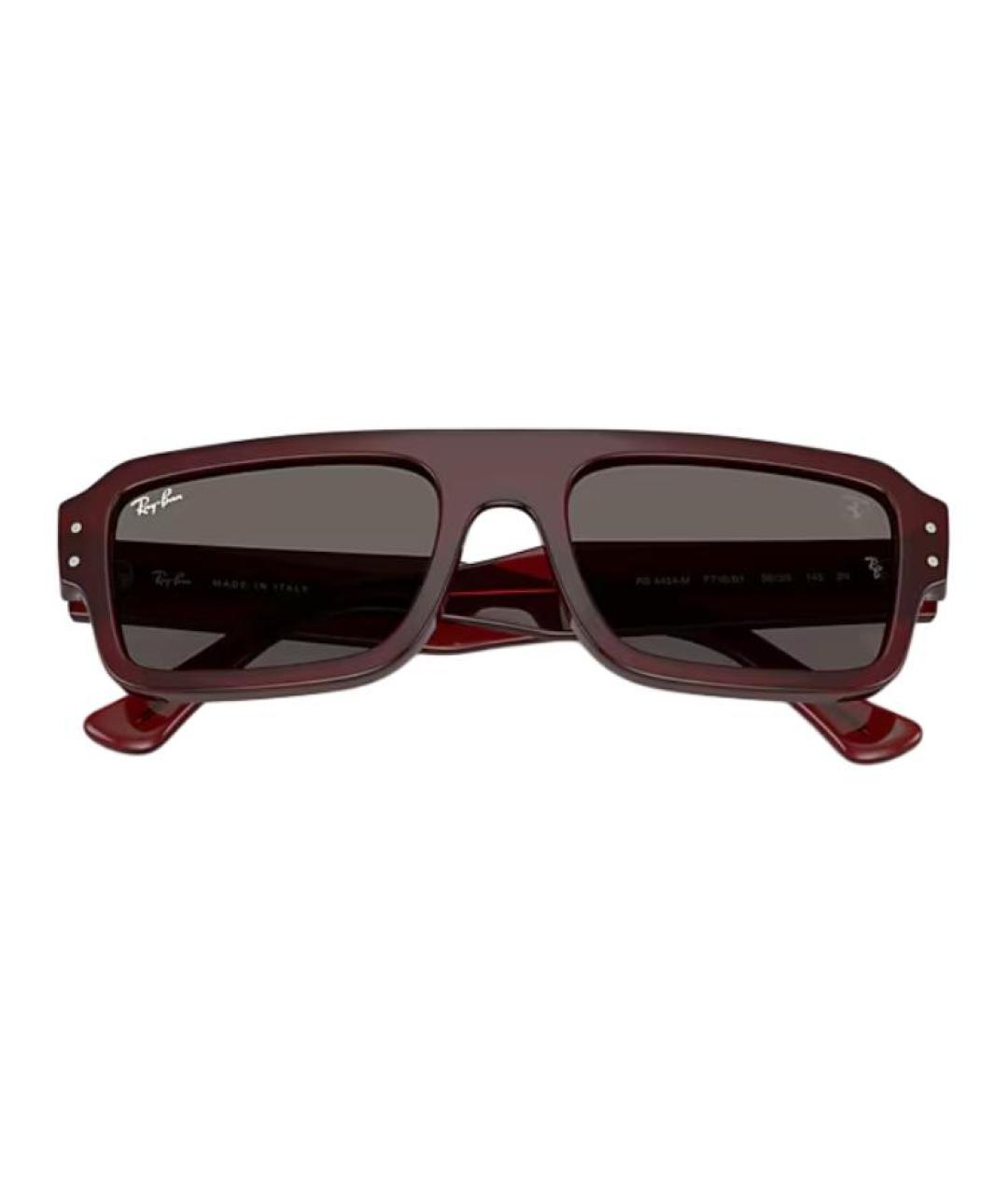 RAY BAN Красные пластиковые солнцезащитные очки, фото 4