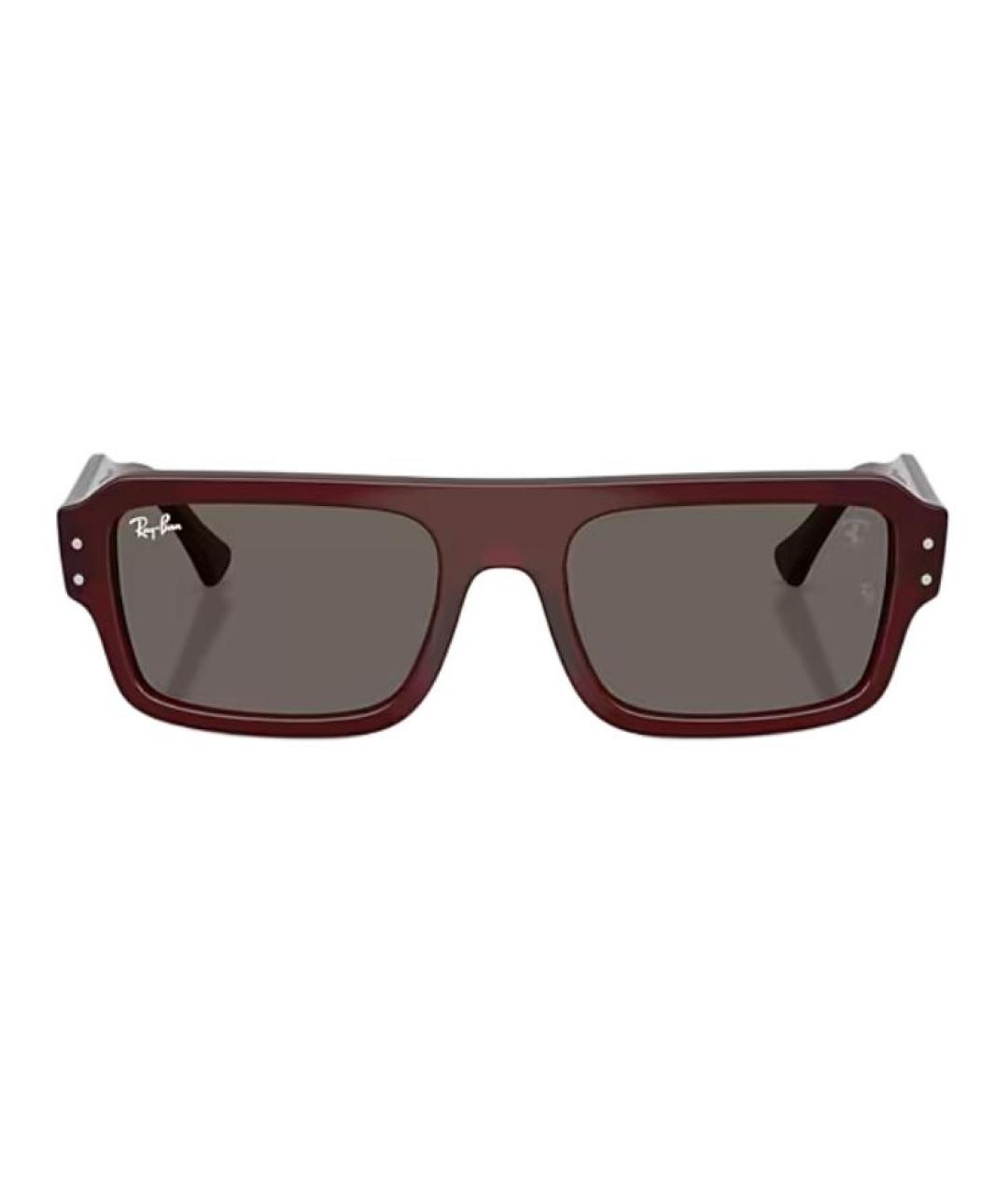 RAY BAN Красные пластиковые солнцезащитные очки, фото 2