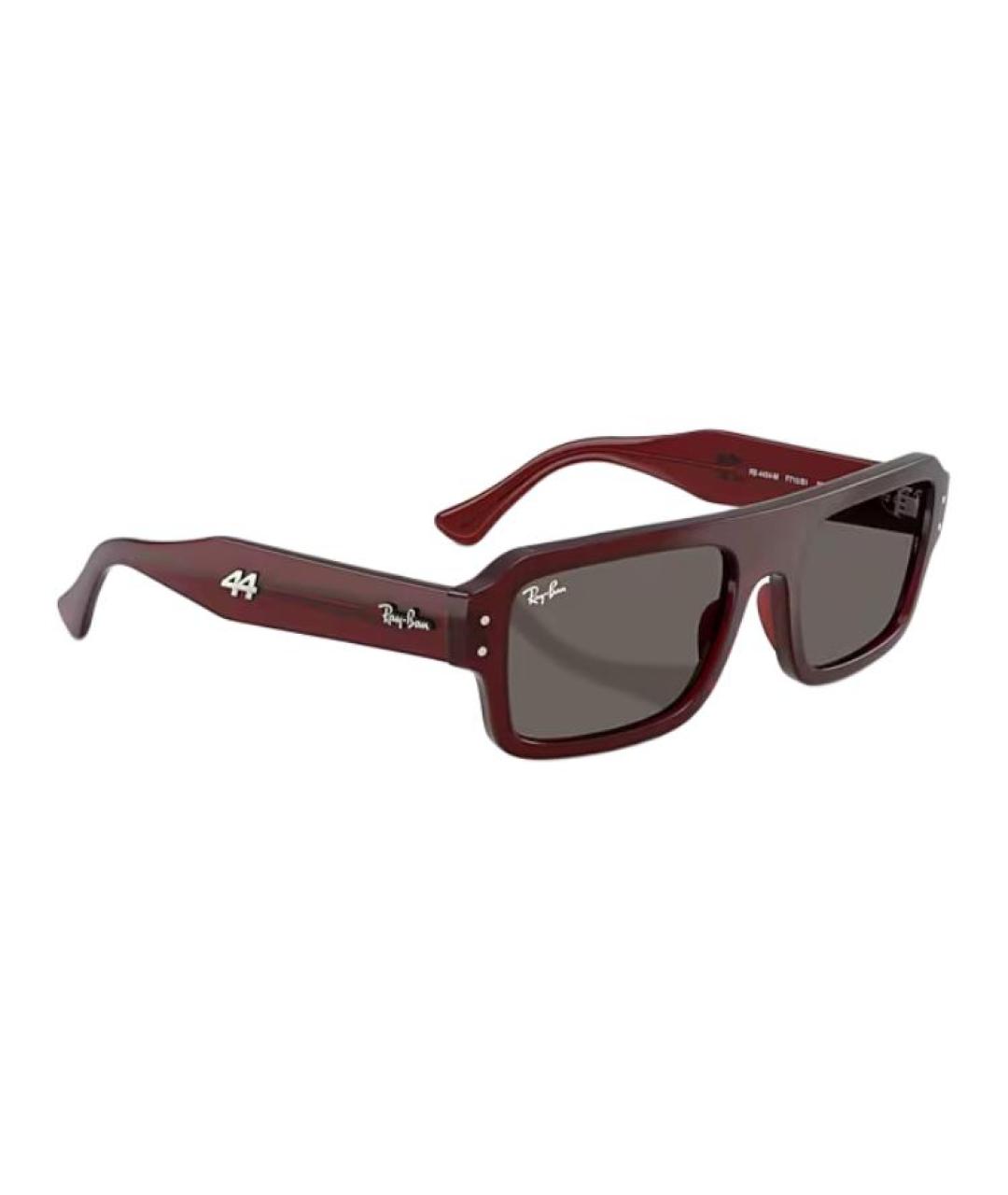 RAY BAN Красные пластиковые солнцезащитные очки, фото 3