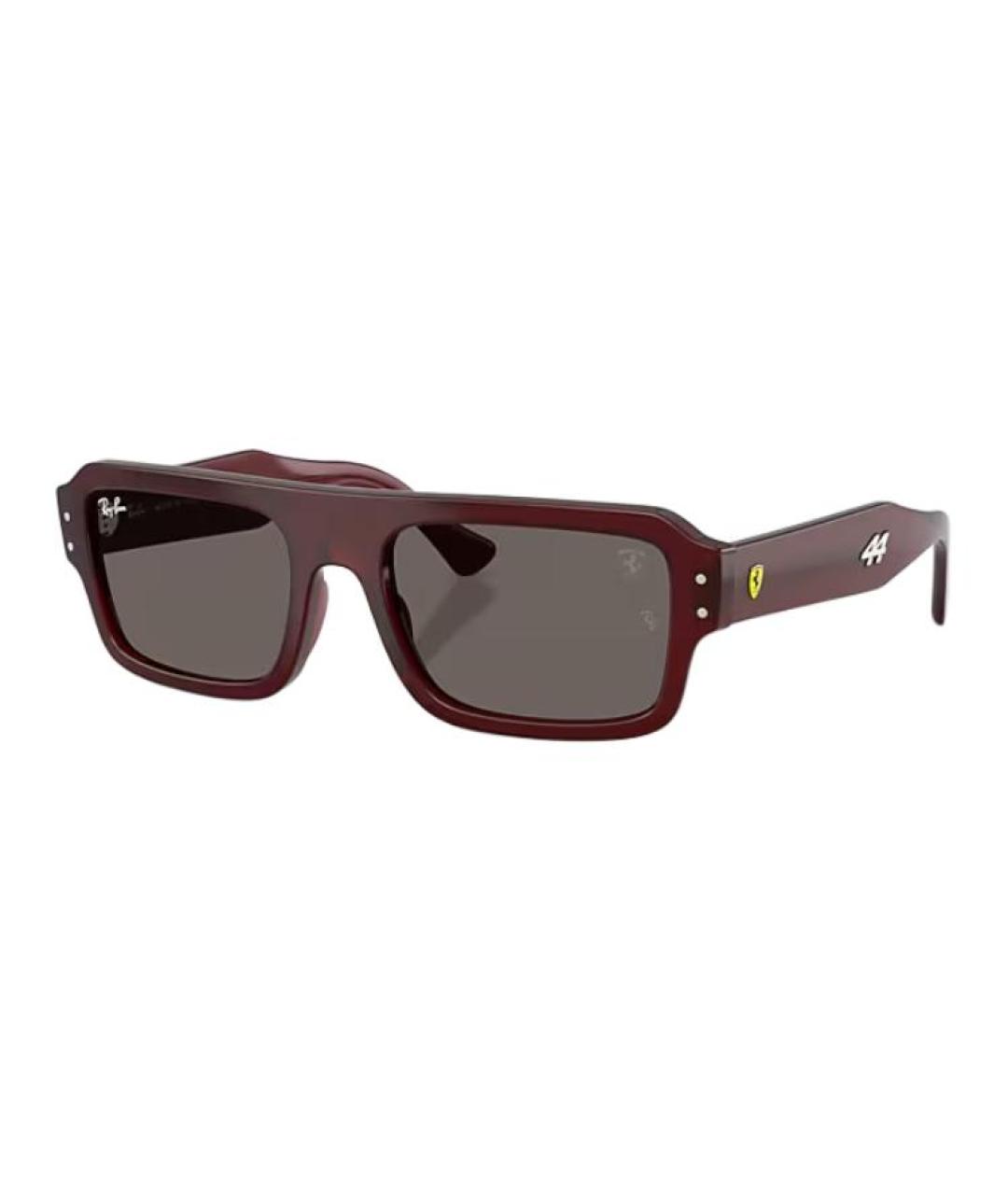 RAY BAN Красные пластиковые солнцезащитные очки, фото 1