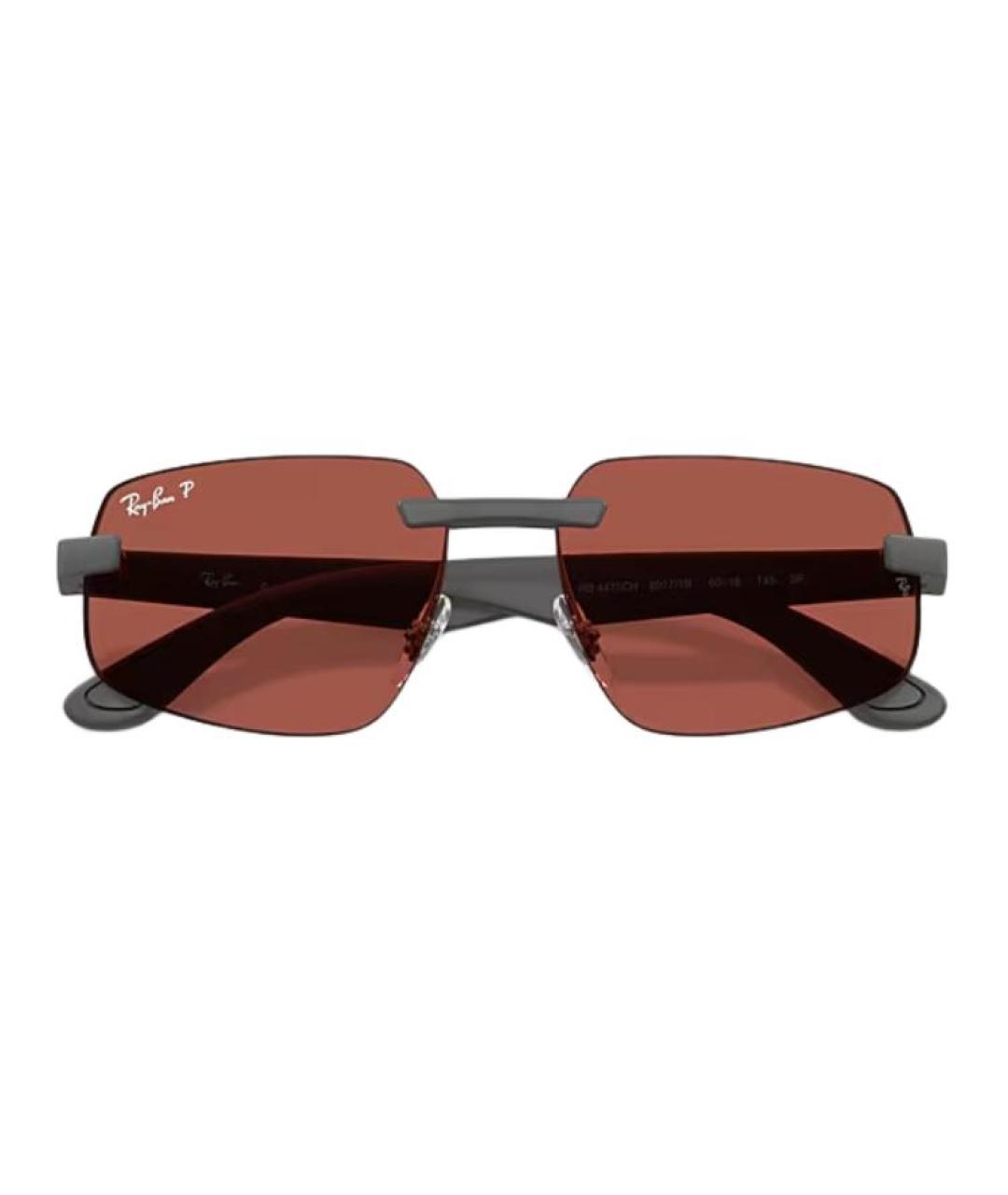 RAY BAN Серые пластиковые солнцезащитные очки, фото 3