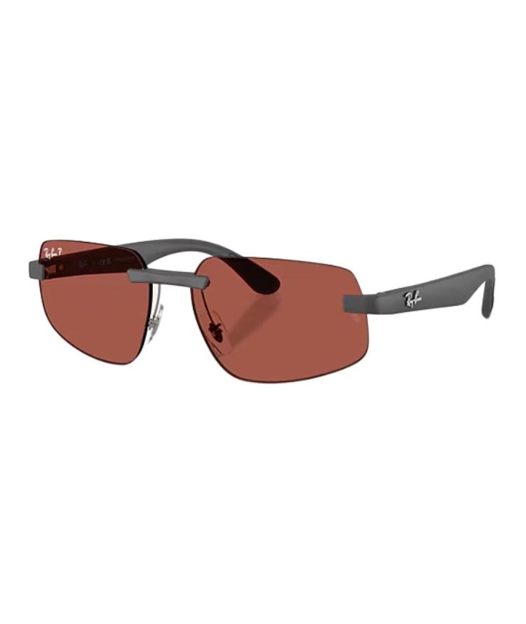RAY BAN Серые пластиковые солнцезащитные очки, фото 1