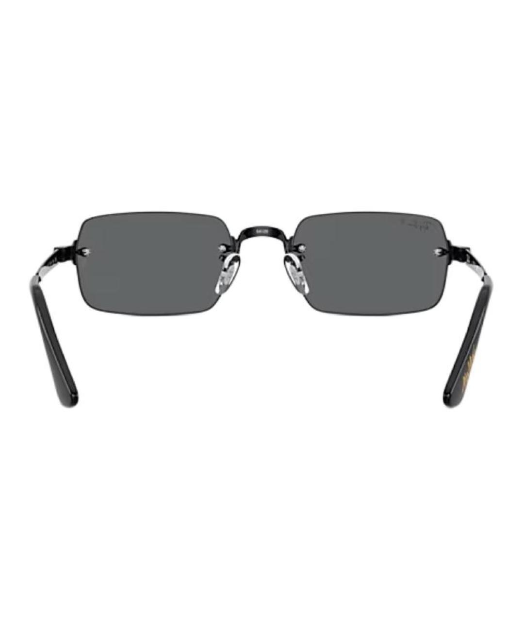 RAY BAN Черные металлические солнцезащитные очки, фото 4