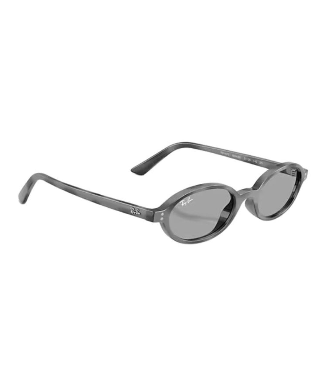 RAY BAN Серые пластиковые солнцезащитные очки, фото 4