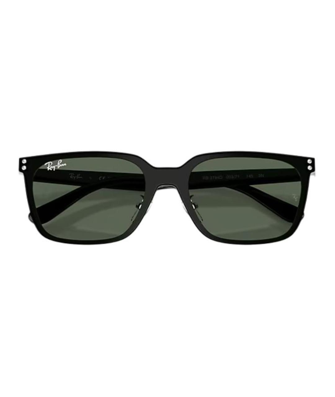 RAY BAN Черные металлические солнцезащитные очки, фото 3