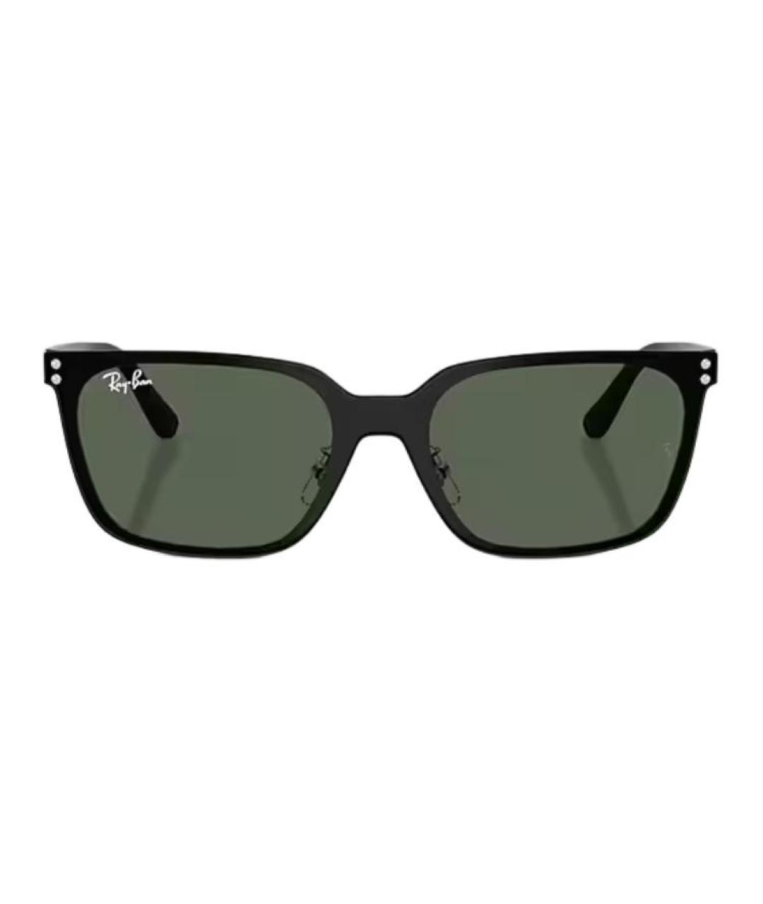RAY BAN Черные металлические солнцезащитные очки, фото 2