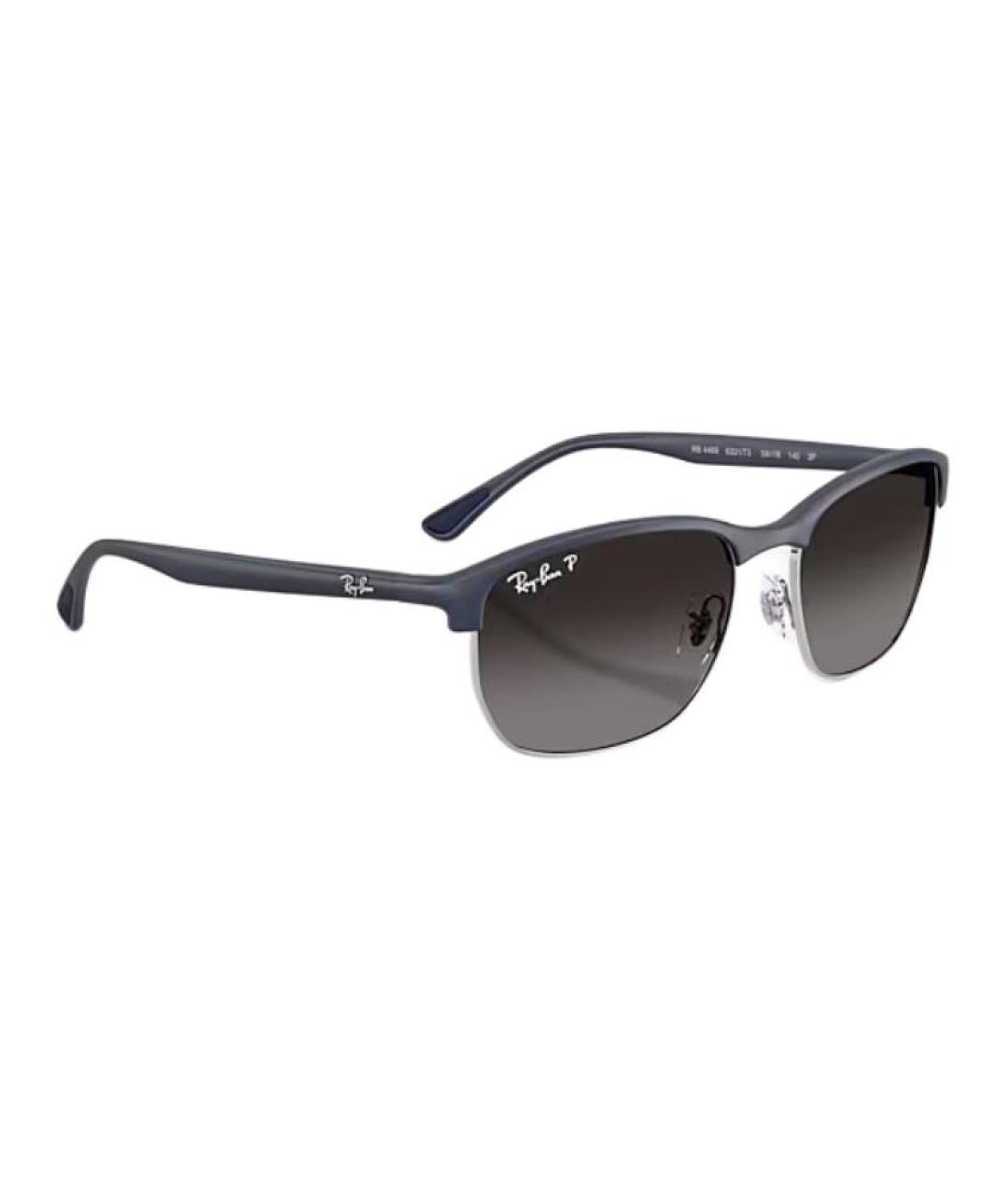 RAY BAN Темно-синие пластиковые солнцезащитные очки, фото 4