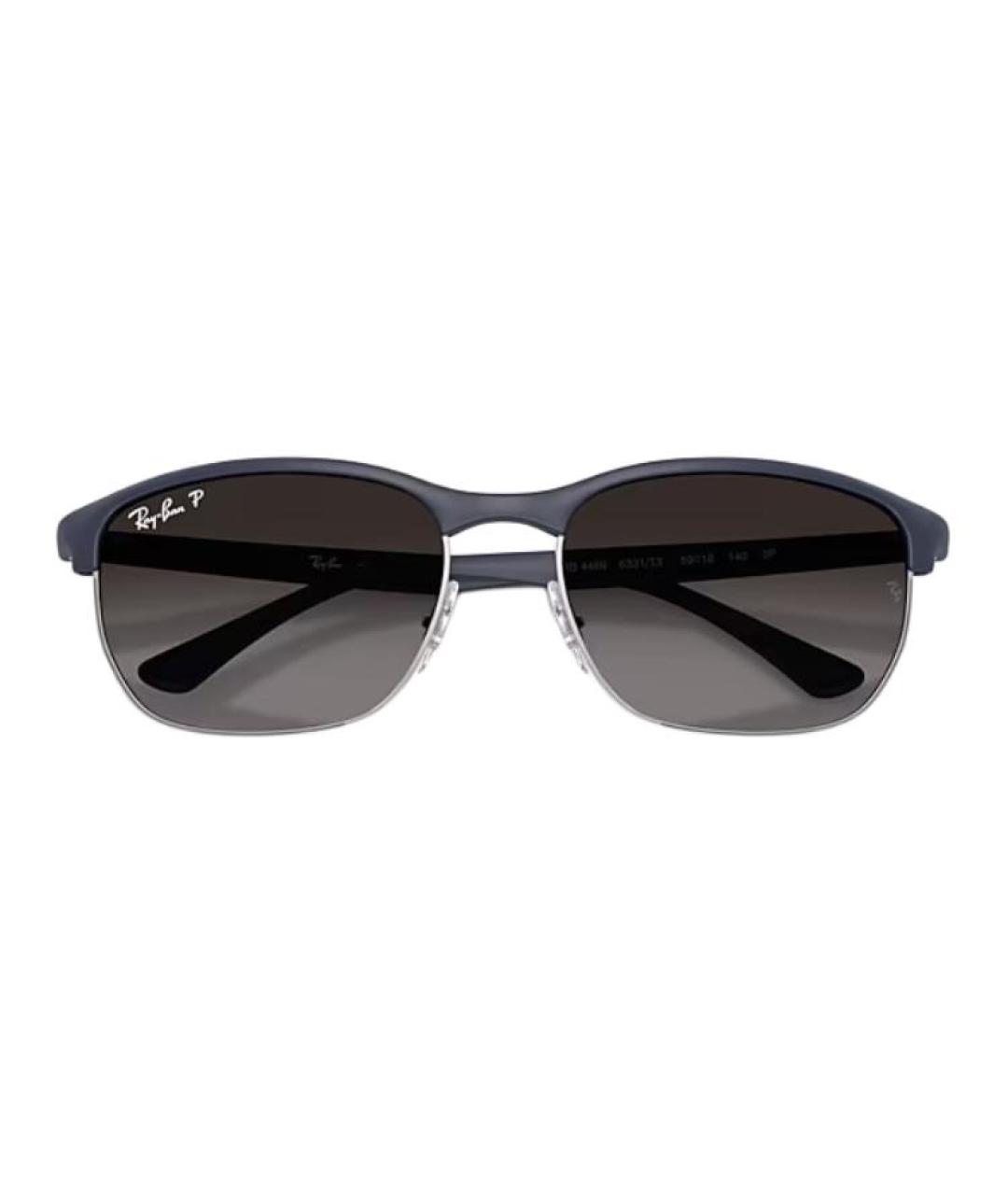 RAY BAN Темно-синие пластиковые солнцезащитные очки, фото 3