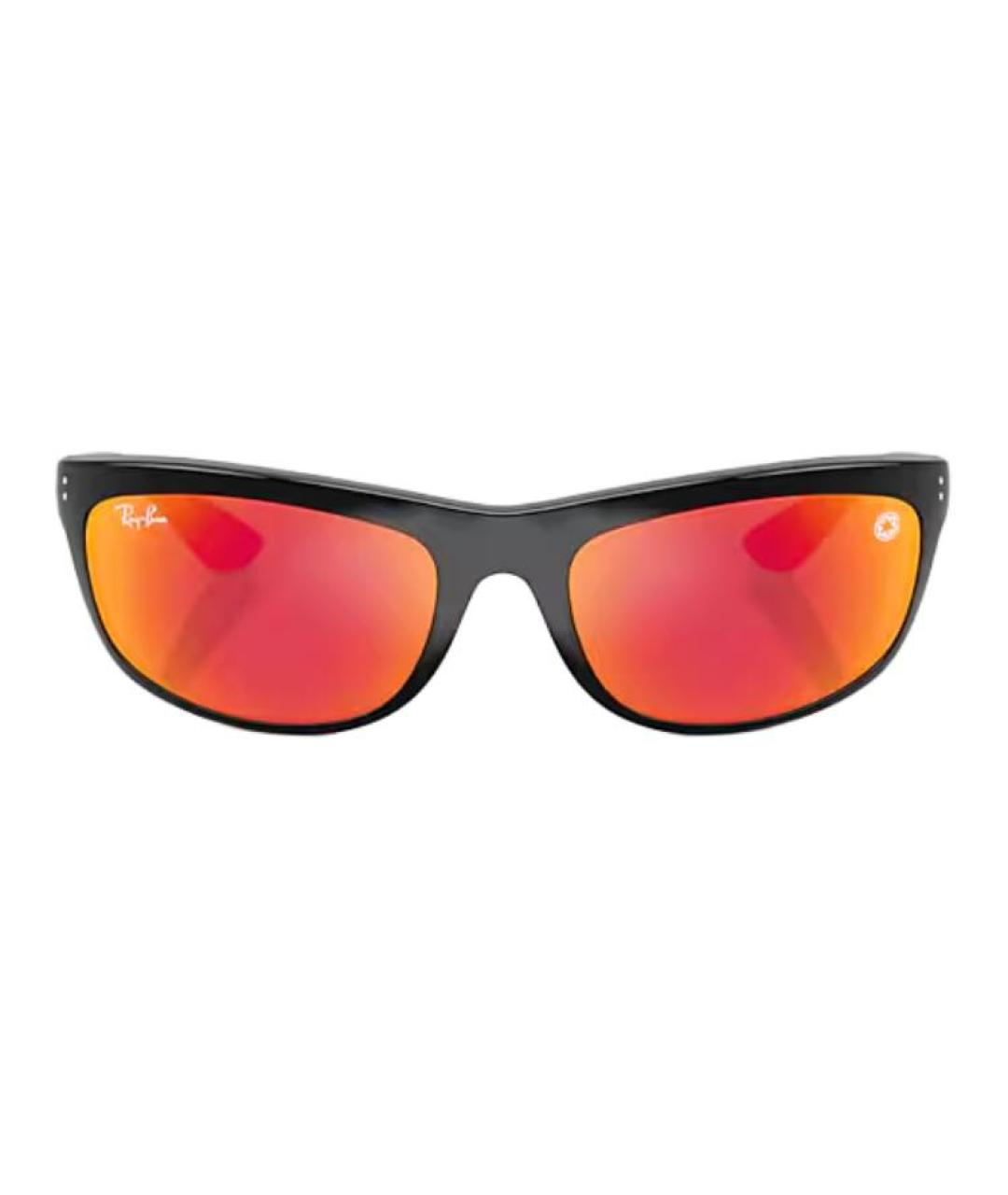RAY BAN Черные пластиковые солнцезащитные очки, фото 1