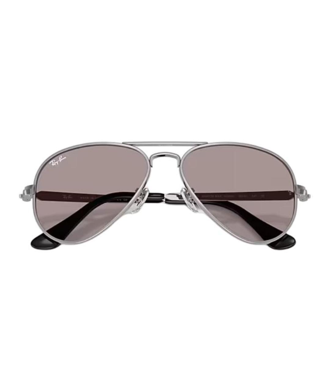 RAY BAN Серые металлические солнцезащитные очки, фото 3