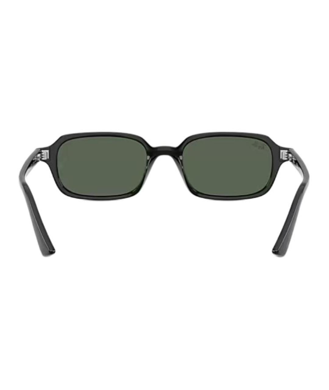RAY BAN Черные пластиковые солнцезащитные очки, фото 5