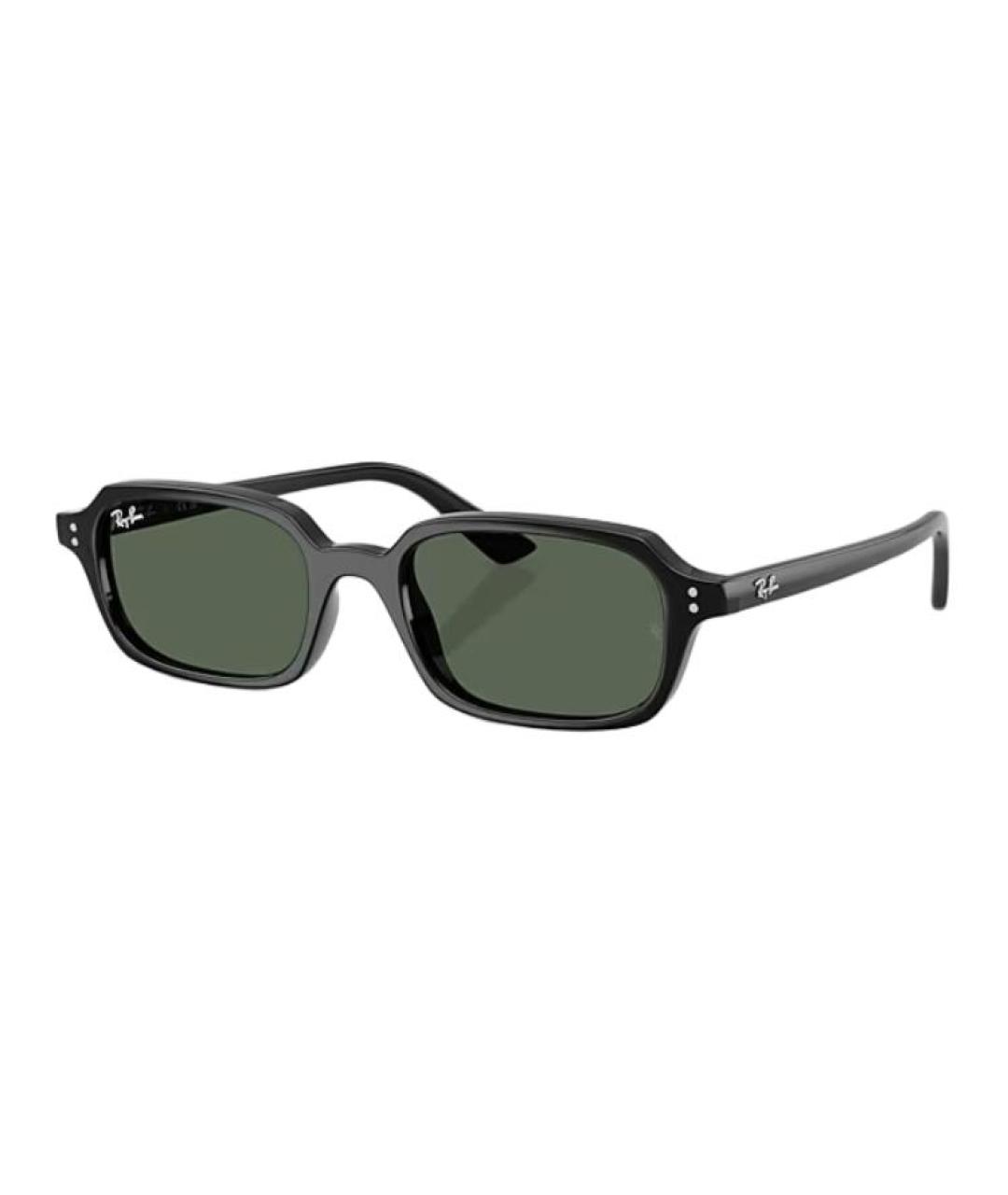RAY BAN Черные пластиковые солнцезащитные очки, фото 1