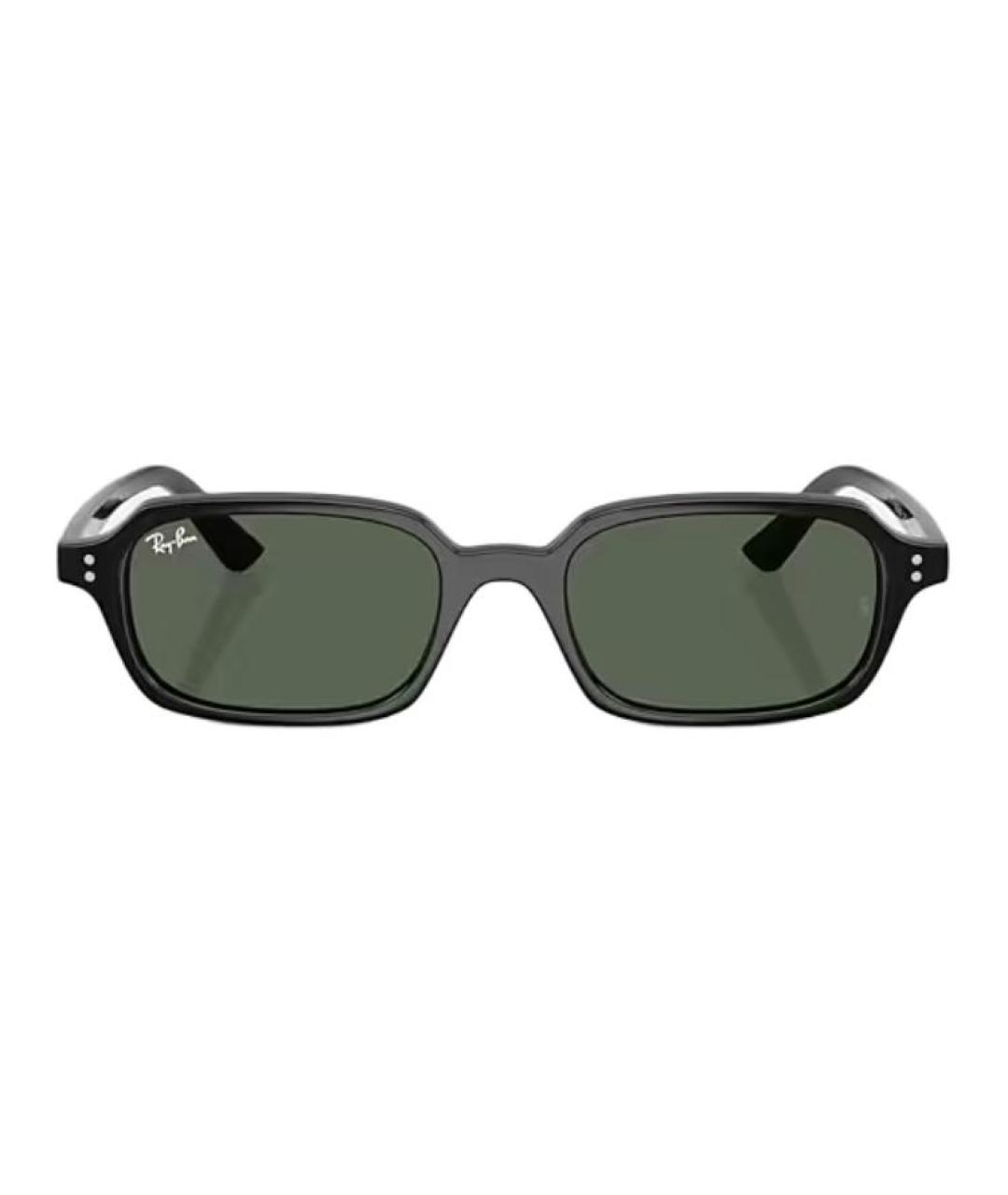 RAY BAN Черные пластиковые солнцезащитные очки, фото 2