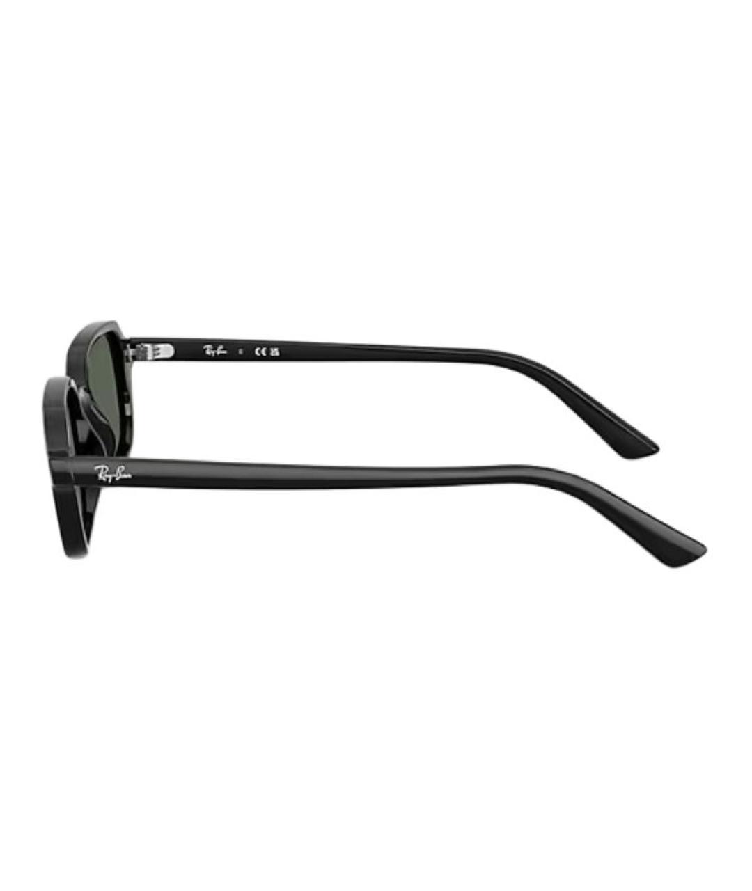 RAY BAN Черные пластиковые солнцезащитные очки, фото 3