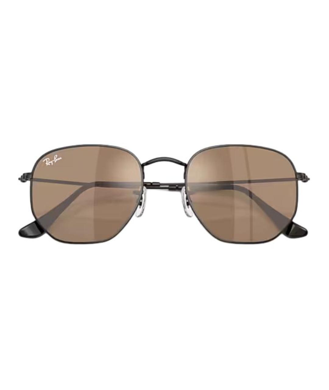 RAY BAN Черные металлические солнцезащитные очки, фото 5