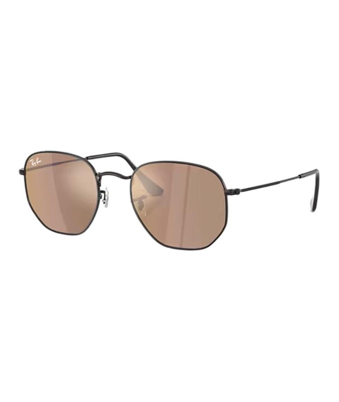 RAY BAN Черные металлические солнцезащитные очки, фото 1