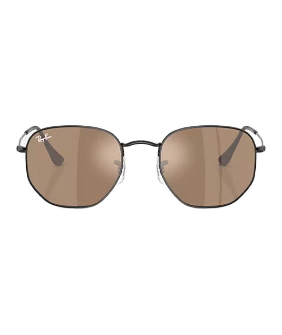 RAY BAN Черные металлические солнцезащитные очки, фото 2