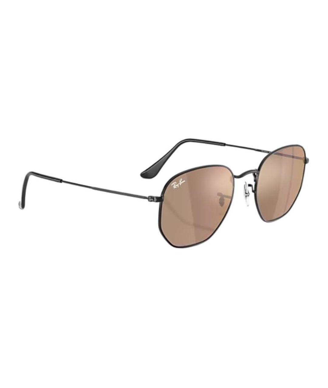 RAY BAN Черные металлические солнцезащитные очки, фото 4