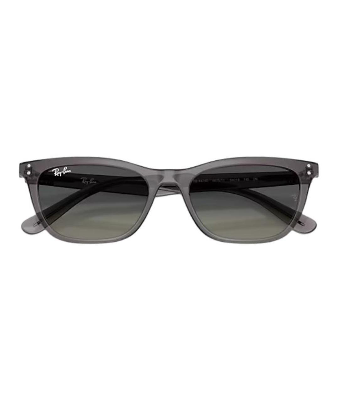 RAY BAN Серые пластиковые солнцезащитные очки, фото 5